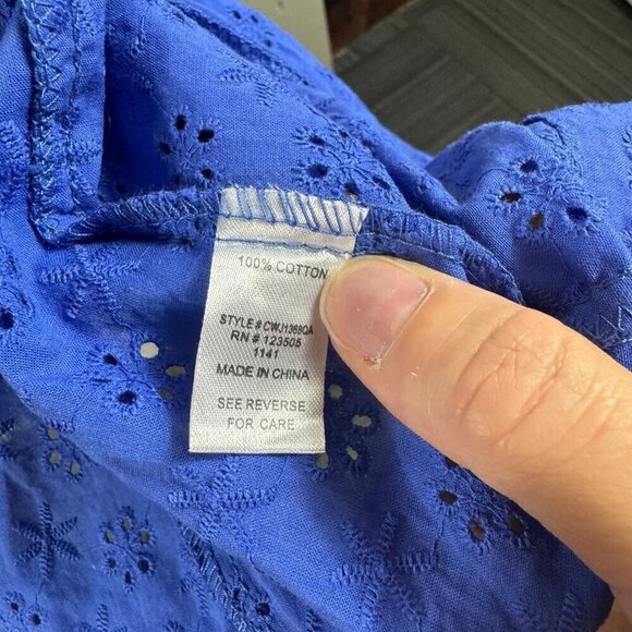 Culture Code Double Breasted Eyelet Jacket with Pockets - Picture 10 of 10